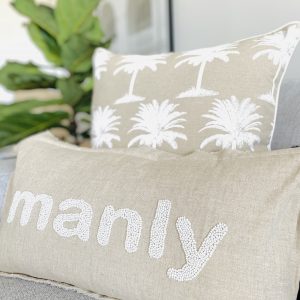 Linen Manly cushion sand